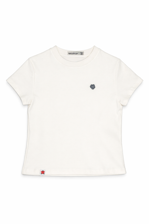 Polera Baby Tee Blanca