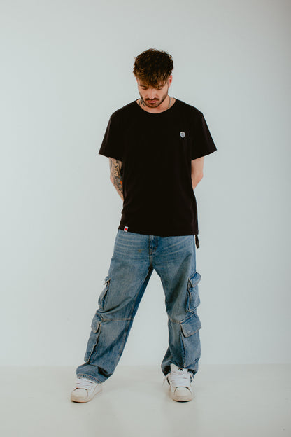 Plain Basic Black: White Heart