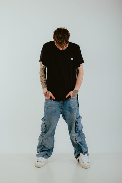 Plain Basic Black: White Heart